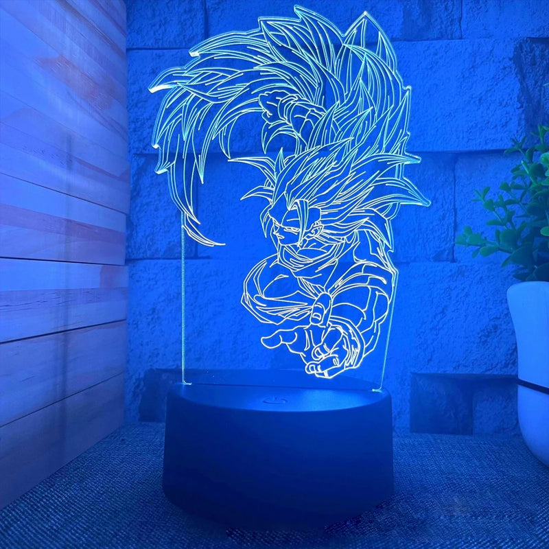 lâmpada 3d led night light goku, jiren, broly ETC...