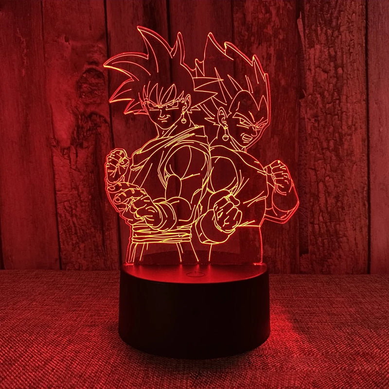 lâmpada 3d led night light goku, jiren, broly ETC...