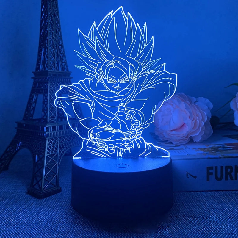 lâmpada 3d led night light goku, jiren, broly ETC...