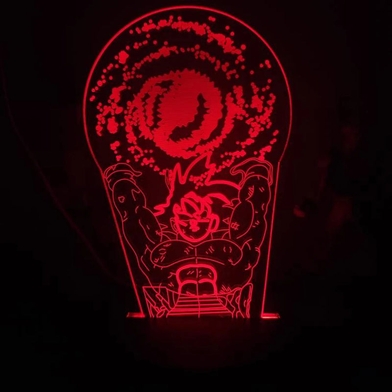 lâmpada 3d led night light goku, jiren, broly ETC...