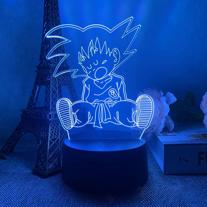 lâmpada 3d led night light goku, jiren, broly ETC...