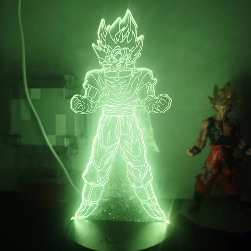 lâmpada 3d led night light goku, jiren, broly ETC...