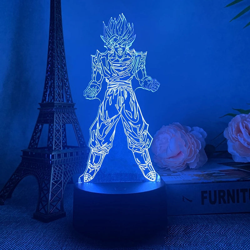 lâmpada 3d led night light goku, jiren, broly ETC...