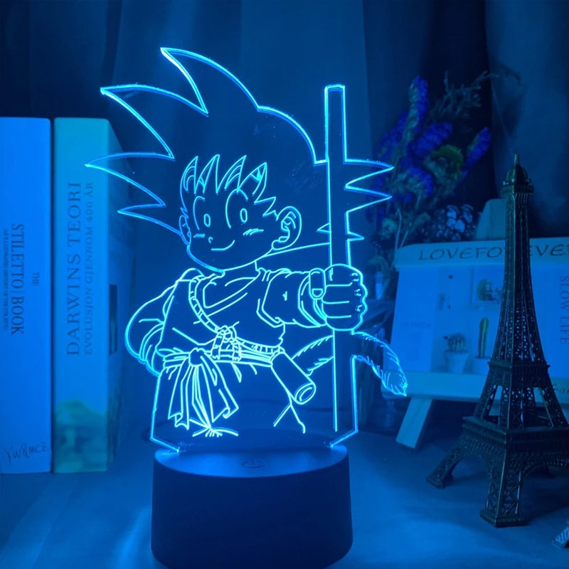 lâmpada 3d led night light goku, jiren, broly ETC...