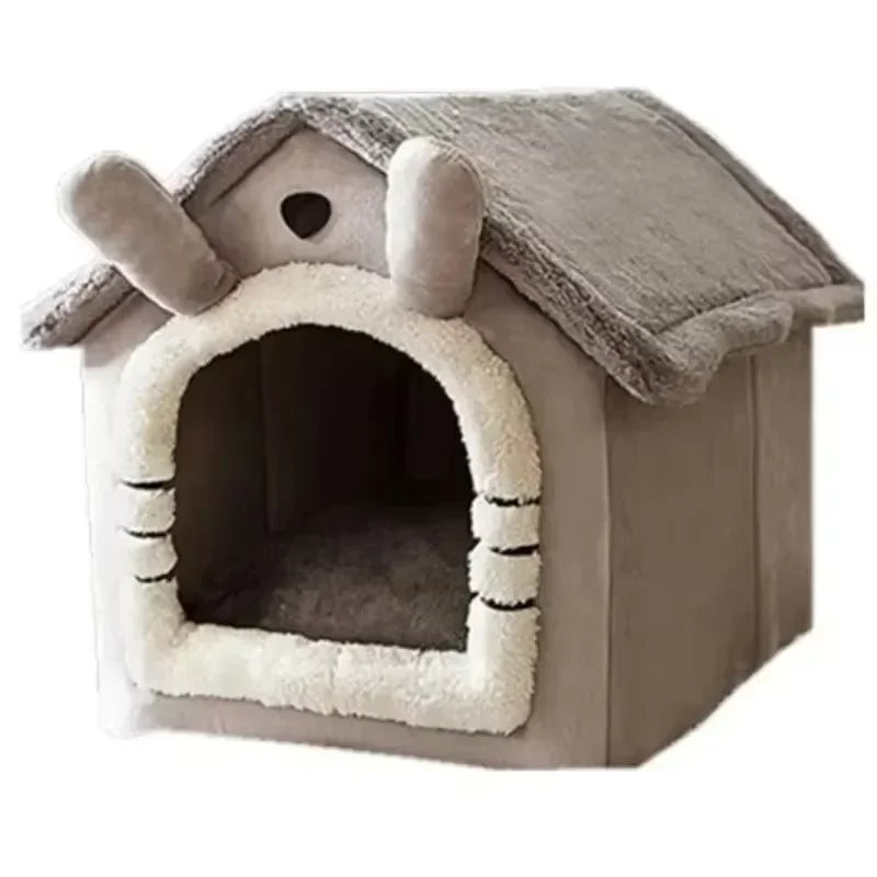 Casa para cães e gatos, casa pequena, pode ser desmontada e lavada, con cama!