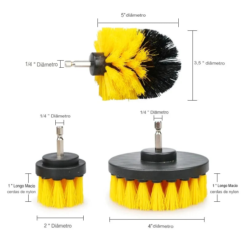 escova de limpeza elétrica com brocas!