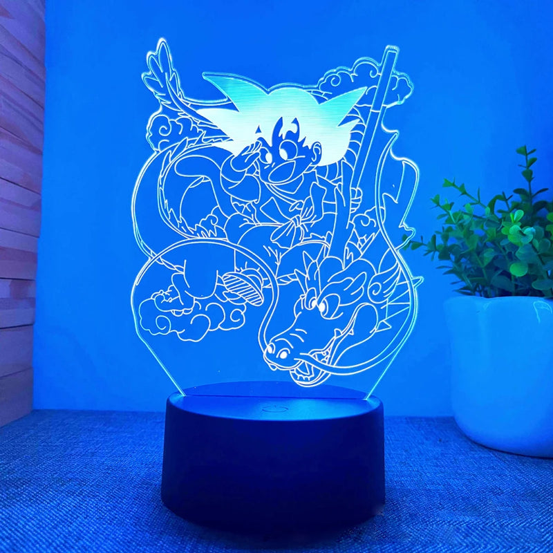 lâmpada 3d led night light goku, jiren, broly ETC...