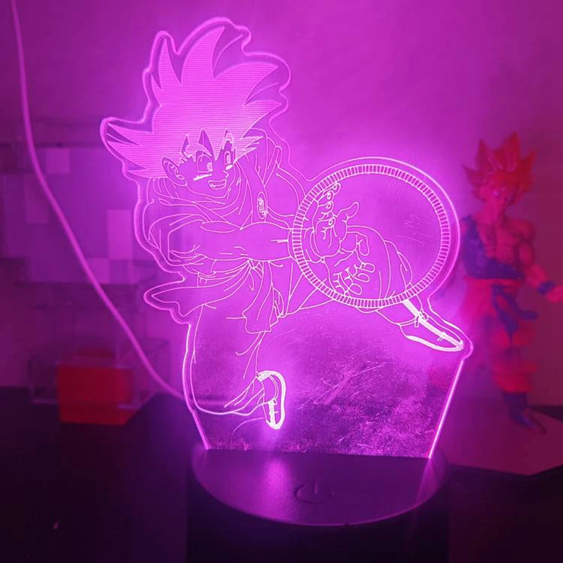 lâmpada 3d led night light goku, jiren, broly ETC...