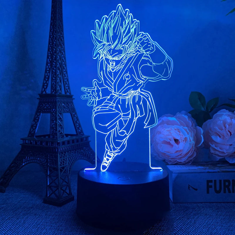 lâmpada 3d led night light goku, jiren, broly ETC...