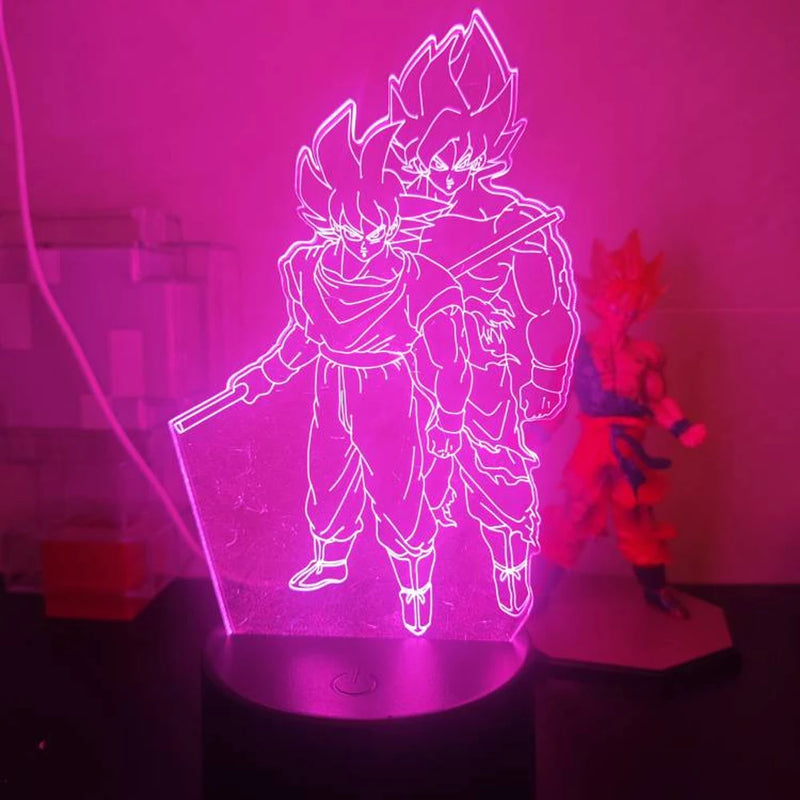 lâmpada 3d led night light goku, jiren, broly ETC...