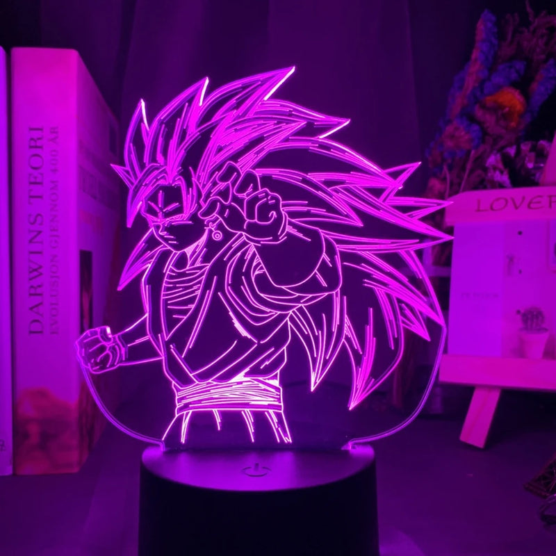 lâmpada 3d led night light goku, jiren, broly ETC...