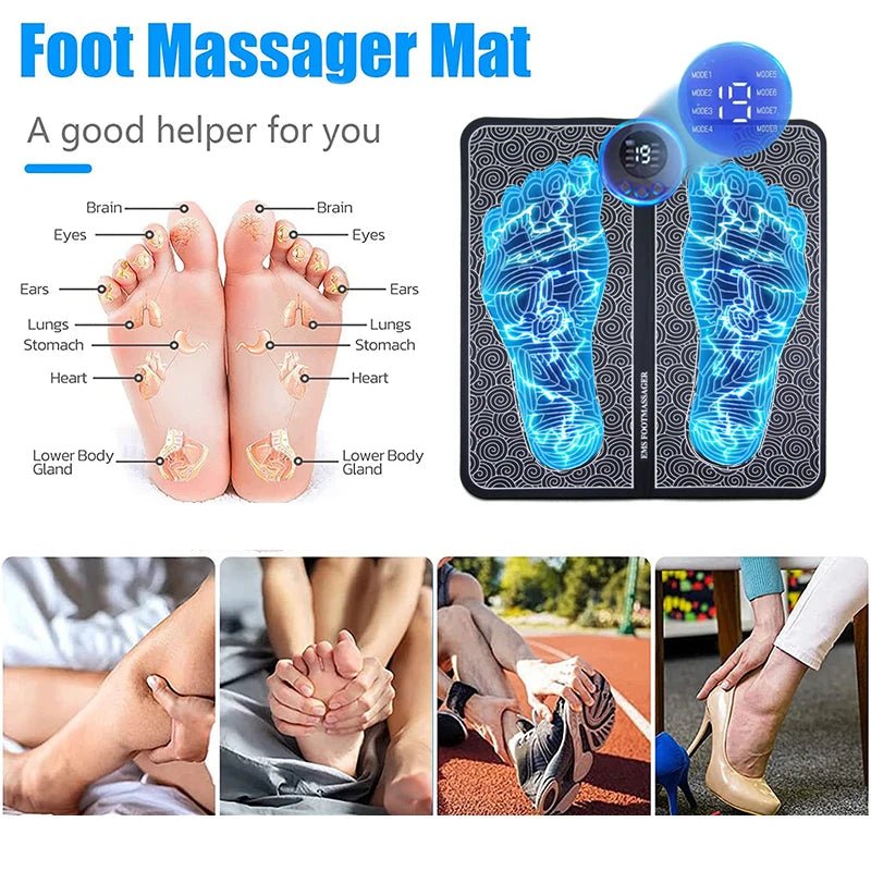 Almofada massageadora de pés elétrica, massagem muscular - Vilord