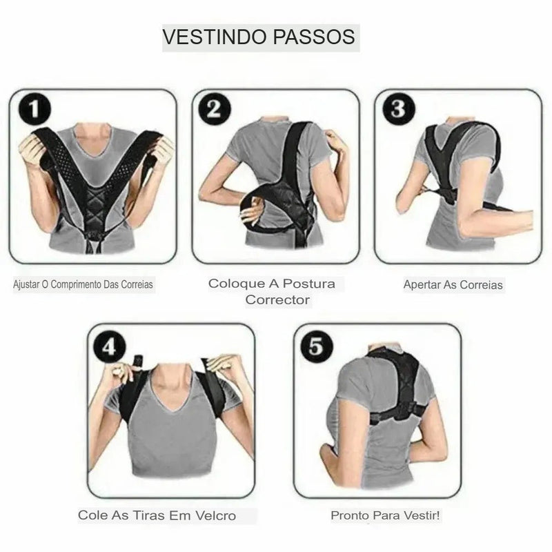 Correção de Postura para Costas Cinto de Prevenção - Vilord